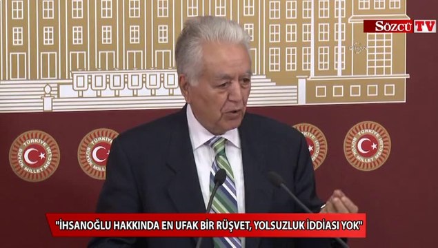 İhsanoğlu hakkında en ufak bir rüşvet, yolsuzluk iddiası yok