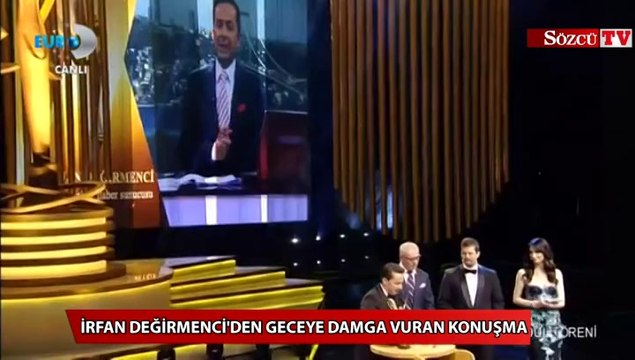 İrfan Değirmenci'den geceye damga vuran konuşma