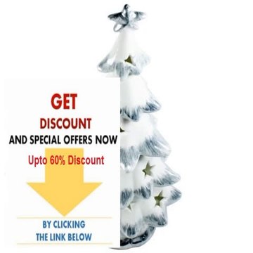 Best Deals Porcelain White Christmas Tree Tealight Candle Holder Review