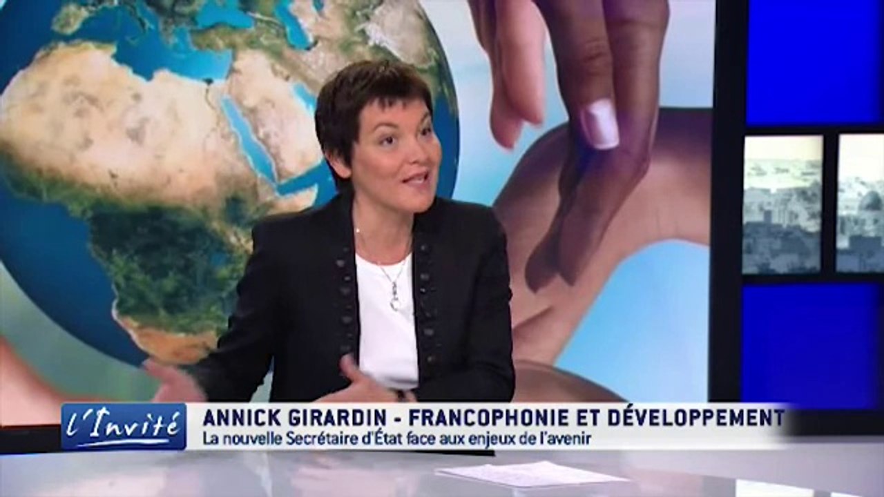 Annick GIRARDIN Secrétaire d'Etat à la francophonie invitée de TV5 Monde