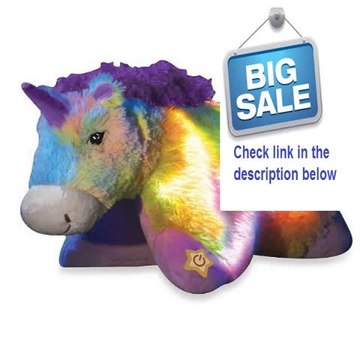 Discount Pillow Pets� Glow Pets Rainbow Unicorn 16' Review