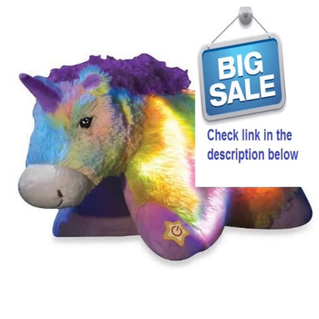 ⁣Discount Pillow Pets� Glow Pets Rainbow Unicorn 16' Review