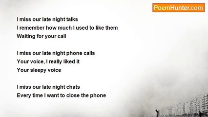 aliyah aliyah - I miss our late night calls