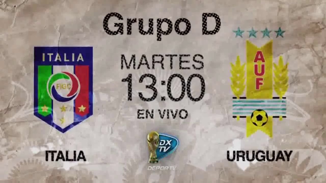 GRÁFICA ITALIA VS URUGUAY (GD)   DEPORTV