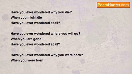 B.J. Ayers - Have you ever wondered?