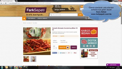 Karaefe Güneşte Kurutulmuş Biber