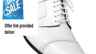 Best Rating Aris Allen Men's White Wide Captoe Oxford Swing Dance Shoes EEE Review