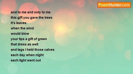 Is It Poetry - That Blood Red Dress