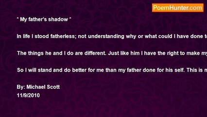 michael scott - My Father's Shadow