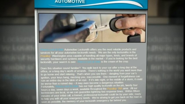 Locksmith in Puyallup, WA - (253) 693-2215 24/7 Locksmiths in Puyallup 98371