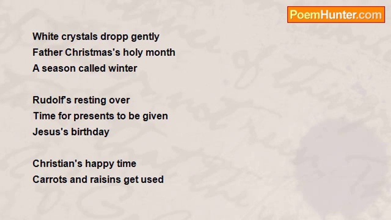 Shanthosh Suganthan - Christmas Haiku