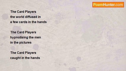 john tiong chunghoo - World Famous Painting haiku - Paul Cezanne's The Card Players