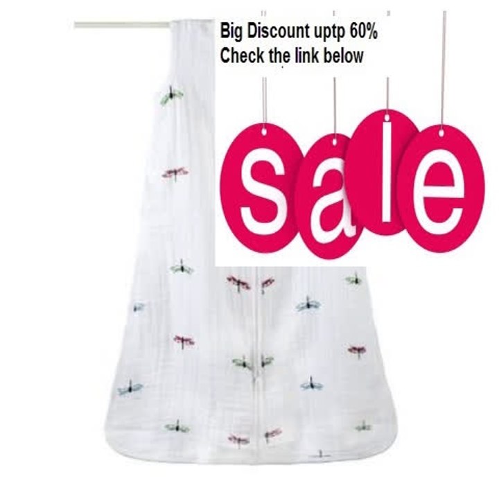 Cheap Deals aden + anais Organic Cotton Muslin Sleeping Bag, Snuggle Bug, Medium Review