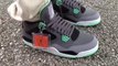 Jordan Shoes Free Shipping,Cheap Air Jordan 4 iv retro green glow on feet