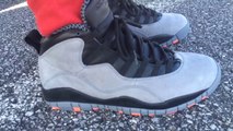 jordan 10 cool grey on feet