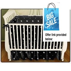 Best Price Sin in Linen Black Skull and Crossbones Baby Play Blanket Review