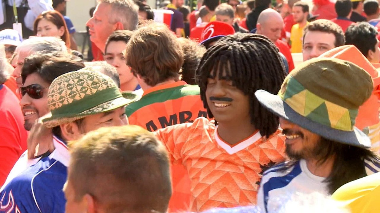 WM 2014: Bin Laden und Gullit begeistern Massen