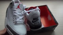 Jordan Shoes Free Shipping,cheap Air Jordan 3 Retro #39 88 White Fire Red Cement Grey Black