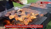 Ramazan öncesi güzel havada ziyafet