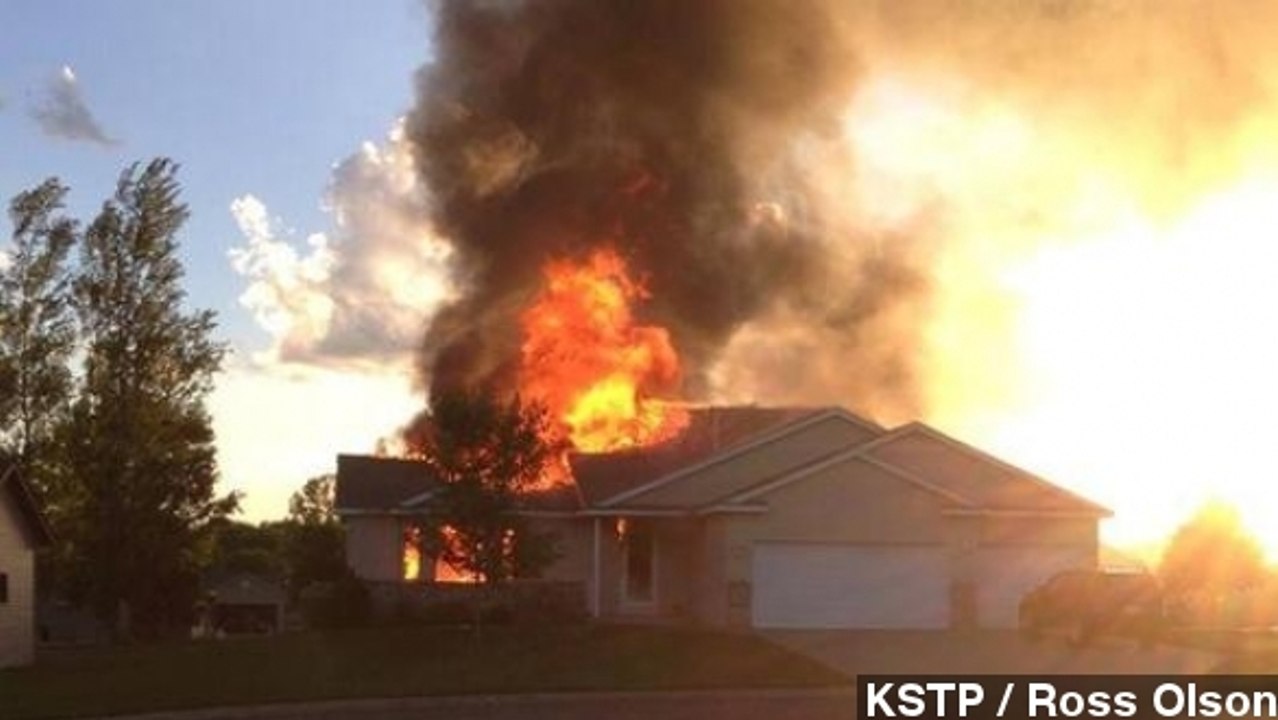 Man Miraculously Escapes After Plane Crashes Into His Home