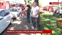 5 yıldızlı otelde yangın paniği