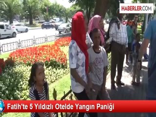 Fatih'te Akgün Otelde Çıkan Yangın Korkuttu