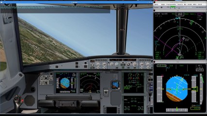 XHSI 2.0 beta 7 Test flight with PeterAircraft Airbus A320