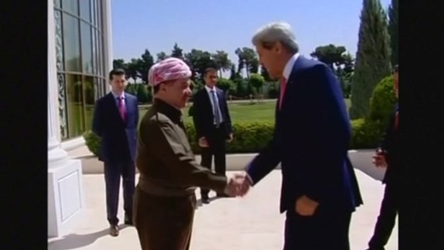 Kerry urges Kurds to save Iraq from collapse