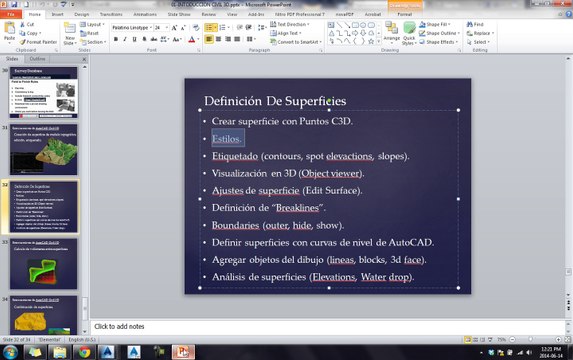 Tutoriales RG - AutoCAD Civil 3D 2014 - 18-ETIQUETADO DE SUPERFICIES