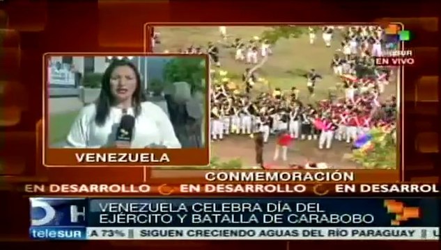 Venezuela conmemora Batalla de Carabobo con desfile cívico-militar