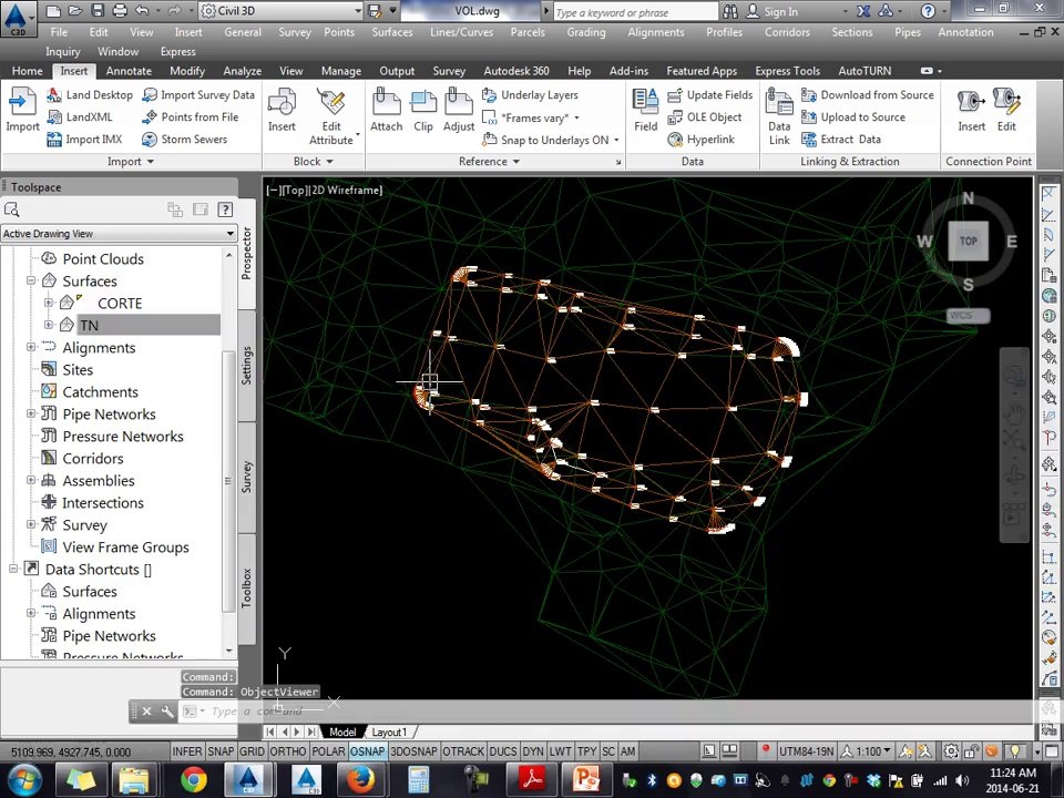 Tutoriales RG - AutoCAD Civil 3D 2014 - 23-VOLUMEN ENTRE SUPERFICIES