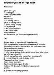 Kıymalı Çarşaf Böreği Tarifi