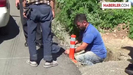 Arsasından geçtiğini iddia ettiği yolu kapattı -