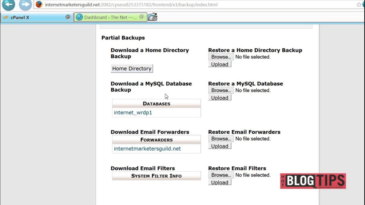 WordPress Backups with CPanel and WP DB Manager