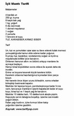 Içli Manti Tarifi
