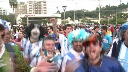 Argentinos celebram em Porto Alegre