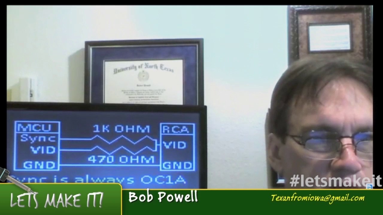 TV Out With An Arduino - Let's Make It - #62 - Tech-zen.tv - Alixa.tv