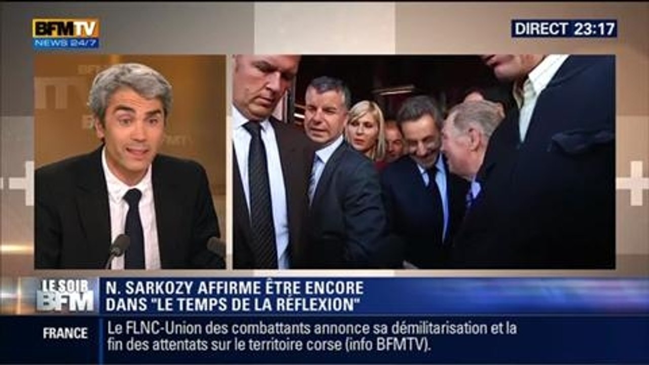 Le Soir BFM: Retour de Nicolas Sarkozy: "Il n'est pas dans le temps de la réflexion, il est dans le temps de la préparation", Damien Fleurot - 25/06 4/5