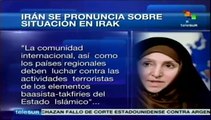 Irán califica crisis en Irak como 