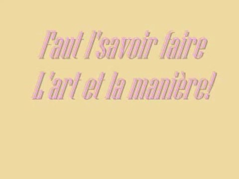 Christophe Maé - L'art et la manière (Lyrics / Paroles)