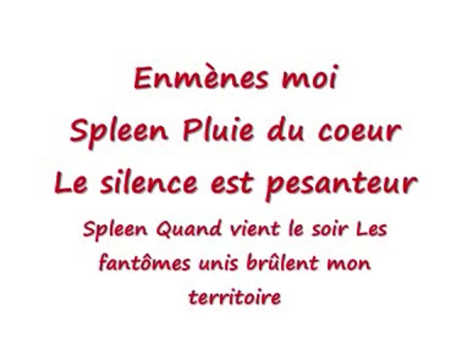 Christophe Maé - Spleen (Lyrics / Paroles)
