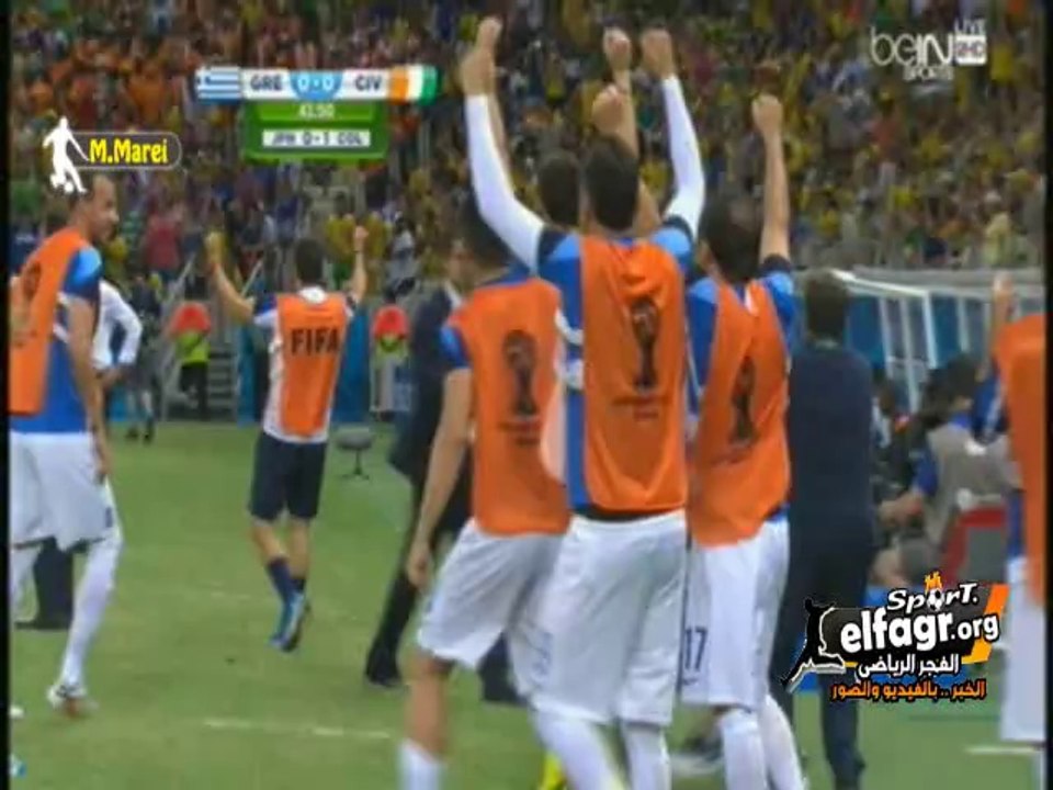 هدف اليونان الأول في كوت ديفوار بعد خطأ ساذج من الدفاع 1-0 | تعليق الشوالي