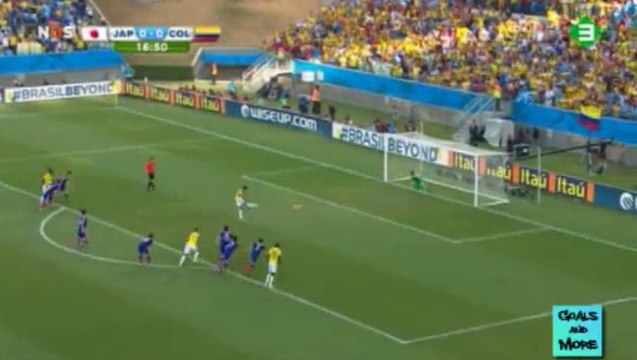 هدف كولومبيا الأول في مرمى اليابان