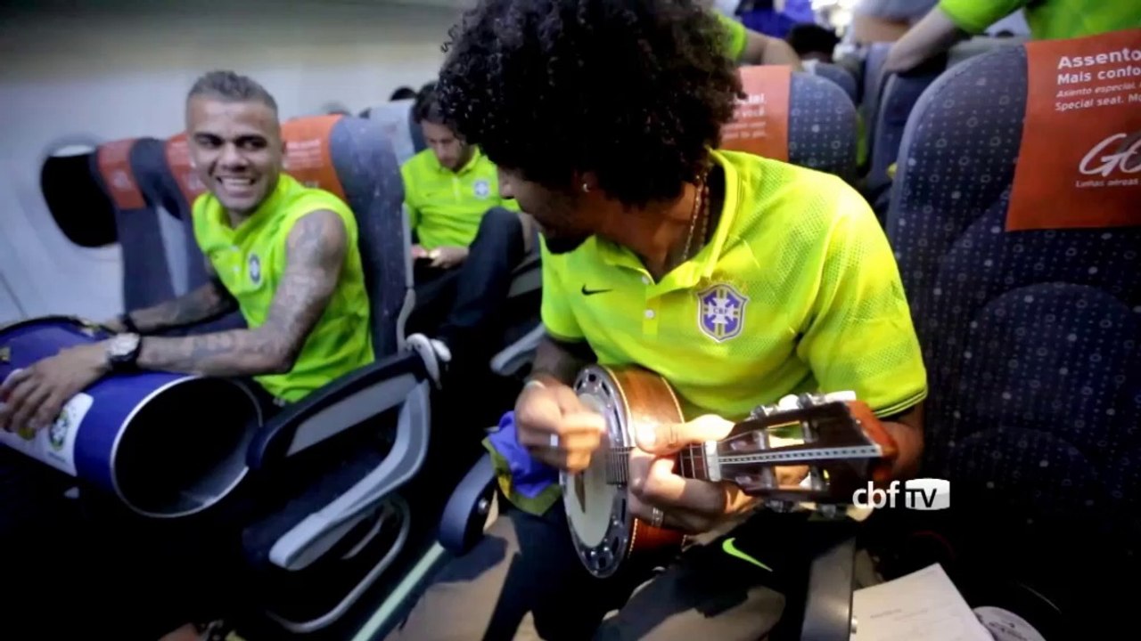 WM 2014: Dante und Co. feiern Samba-Party in der Luft