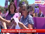 Kadın cinayetleri, Muğla'da protesto edildi