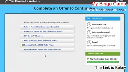 My Bingo Cards Download Free [ 2014]