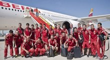 La Roja ya está en Madrid con susto incluido