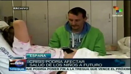 Crisis en España afectaría, a futuro, salud de niños de ese país