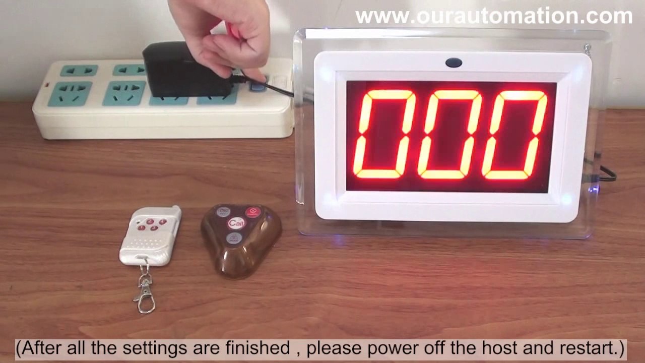 Wireless Calling Buttons Kit  (99-Channel Mode)