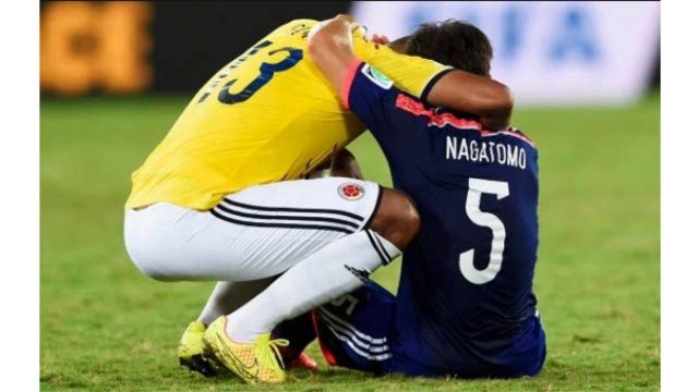 Ejemplo de 'Fair play': el fraterno abrazo de Guarín a Nagatomo